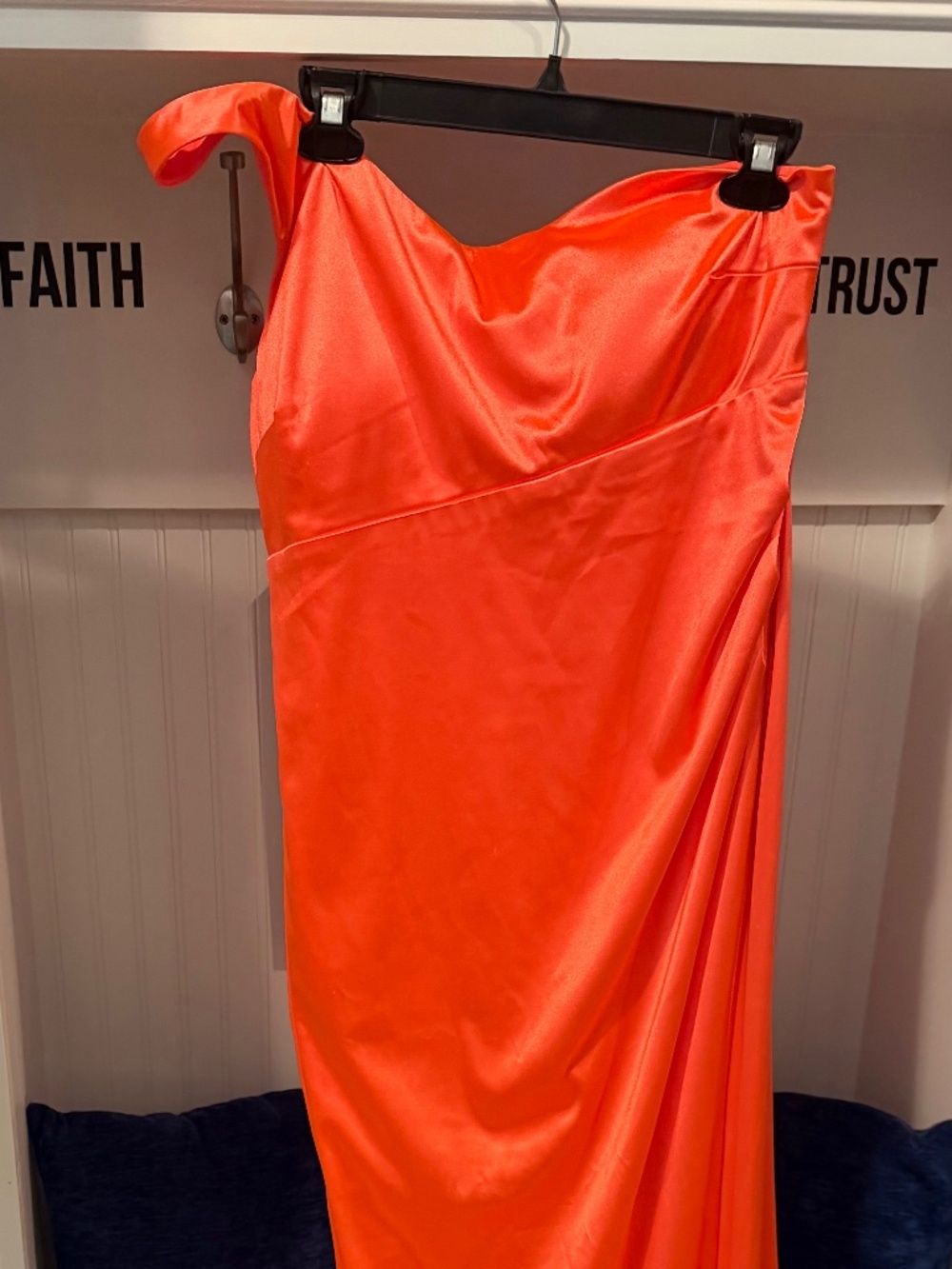 Formal Coral Satin Dress